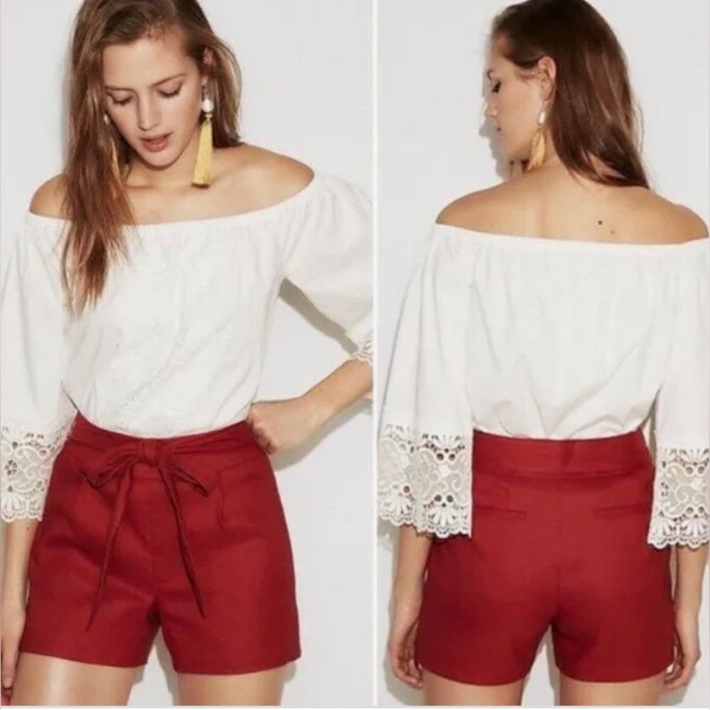 Express shorts size 0 in a burnt orange (more red than orange)